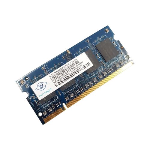 Barrette Mémoire 512Mo Ram Ddr2 Nanya Nt512T64Uh8B0Fn-3C So-Dimm Pc2-5300S