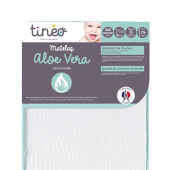 Tinéo - Matelas bébé 60x120cm Aloe vera - 1
