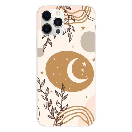 Coque en silicone imprimée compatible Apple iPhone 12 Pro Max Lunaison