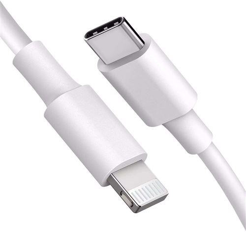 Câble pour iphone 2m - Type-c vers Lightning - Compatible avec Apple et les appareils iOS