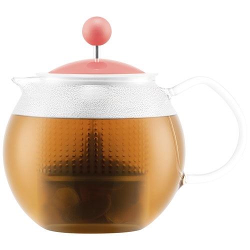 Assam théière à piston en verre borosilicate, 0.5 l rose Bodum 1823-539b