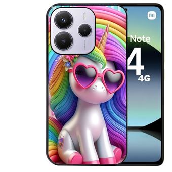 Coque Taperso Pour Redmi Note 14 PRO 4G - Motif Anime Et Chat - TPU Noir - NEUVE