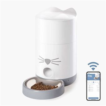 Catit - Pixi Distributeur De Croquettes Connecté Pour Chat - 1,2 Kg (Contrôlé Par Une Application) - 1