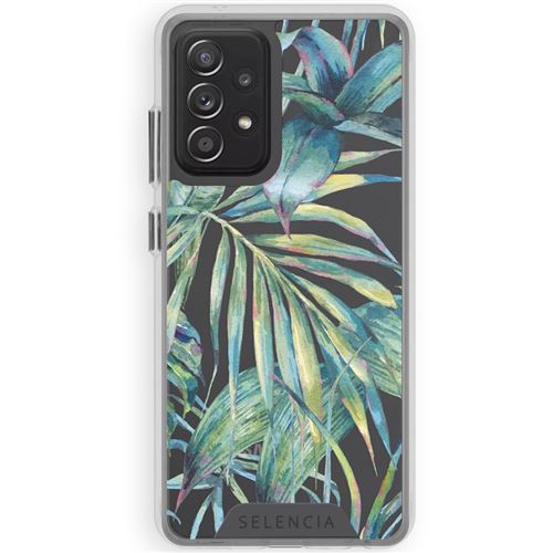 Coque pour Samsung Galaxy A52(s) Selencia Feuilles de la jungle verte/Vert