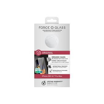 Protège écran iphone 13 pro max / 14 plus plat original garanti à vie force glass