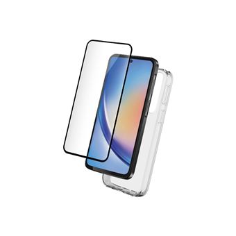 Pack Accessoires 2 en 1 pour Samsung Galaxy 35 BigBen Connected Transparent - 1