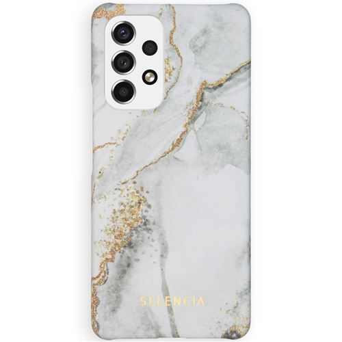 Selencia Coque Maya Fashion pour Samsung Galaxy A53 Marble Stone