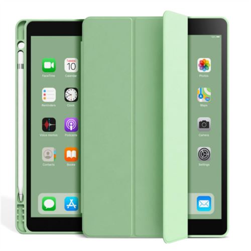 Generique Vert/Clair Housse De Protection Tablette Ipad10/11 - Stylet Intégré - Image 2