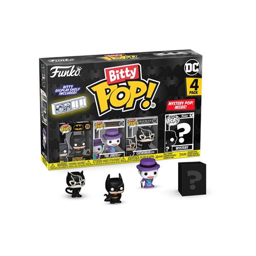 Non Communiqué Dc Comics - Pack 4 Figurines Bitty Pop! Batman 85Th Anniversary Batman 2,5 Cm