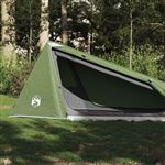 Tente de camping tunnel 1 personne vert imperméable