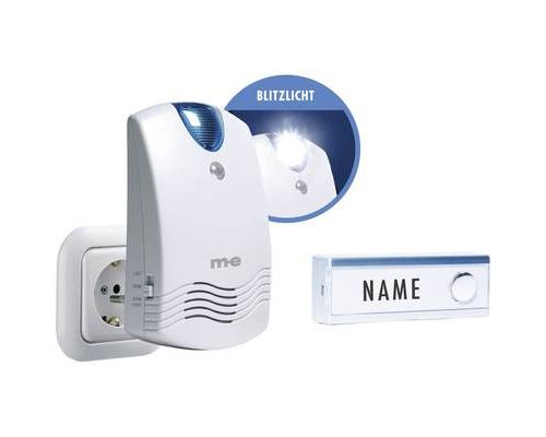 M E Gmbh Modern Electronics Blanc Set Complet Pour Sonnette Sans Fil M-E Modern-Electronics Fg1.2 100 M - Image 3