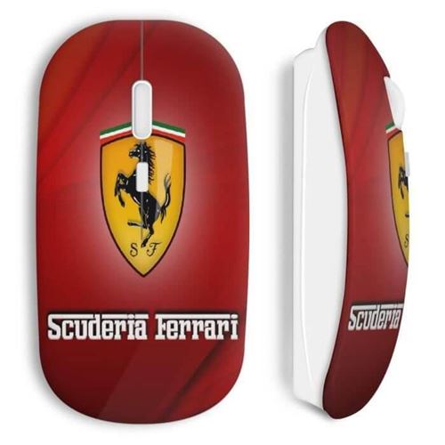 Souris Sans Fil Ferrari Red Logo Design Maniacase