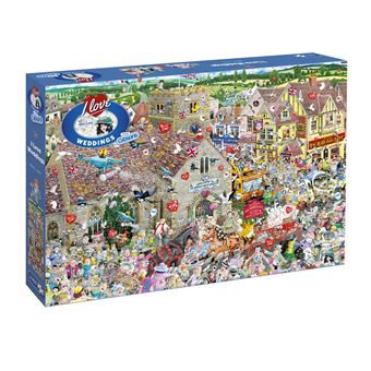 Puzzle carton 1000 pièces I LOVE WEDDINGS GIBSONS Multicolore - 1