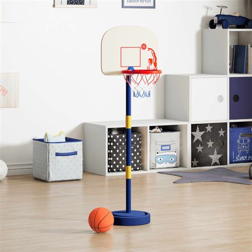 Support de jeu de basket ball avec ballon et pompe 90 121 cm