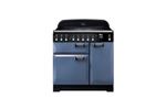 PIANO DE CUISSON ELAN DELUXE TAB IND 90 CM ROCHE BLEUE CHROME