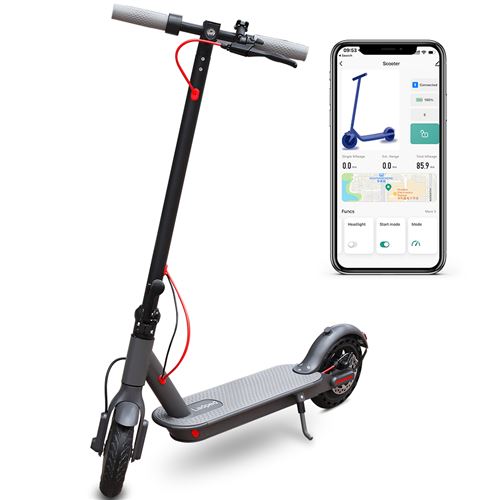LADPED Trottinette électrique pliant Scooter - 350W - Noir-- Avec App