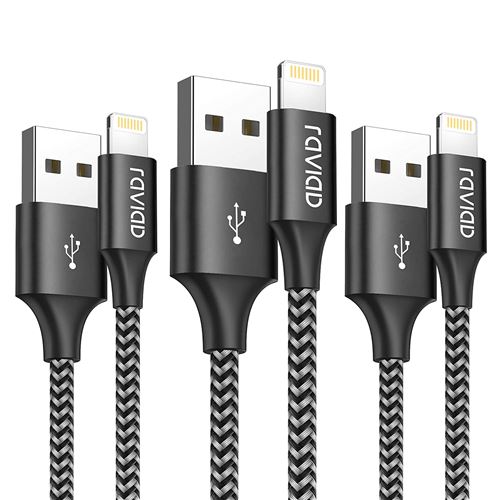 Cables USB Ineck ® Câble USB Type C vers Lightning, 1 m USB-C mâle vers  Lightning connecteur 8 broches, câble de chargement et de synchronisation  pour iPhone 7/6S/6