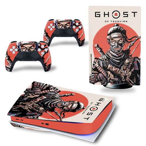 Sticker pour Sony Console PS5, GHOST OF TSUSHIMA-1427