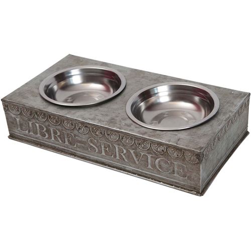 Comparer les prix de Antic Line Créations - Gamelle double en zinc Libre service 36 cm