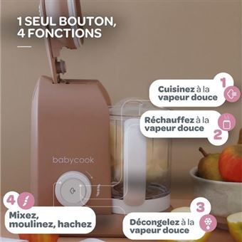 BABA - Babycook Solo - Robot Bb 4 en 1 Mixeur-Cuiseur - Cuisson Vapeur -  Pralin - Robot prparation bb - Achat & prix | fnac