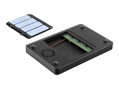 Boitier aluminium Thunderbolt 3 40G pour SSD M2 NVMe. Cordon fourni
