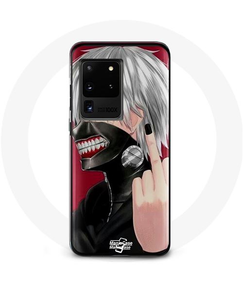 Coque pour Samsung Galaxy S20 Ultra Tokyo Ghoul Kaneki Ken Masque Anime doigt Maniacase