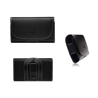 Ozzzo housse étui coque horizontal ceinture noir pour decathlon quecha phone 5 - 1
