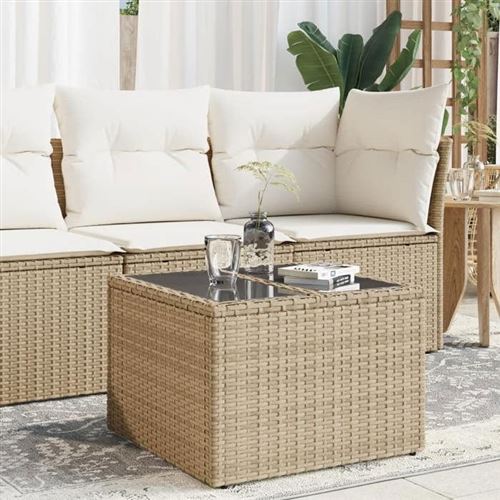 Vidaxl Beige Table De Jardin - Image 3