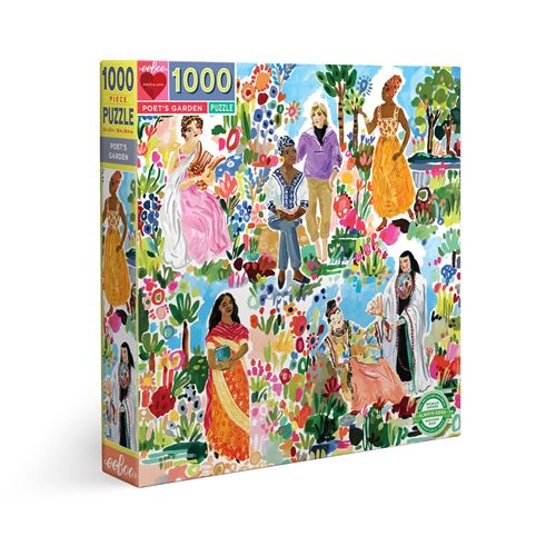 Puzzle carton adulte 1000 pieces POET'S GARDEN EEBOO Carton Multicolore