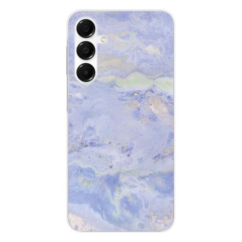 Coque en silicone imprimée compatible Samsung Galaxy A36 5G Marbre Bleu