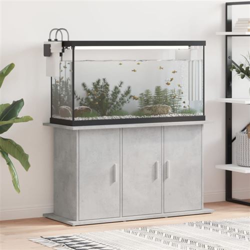 Meilleurs prix pour vidaXL Support pour aquarium gris béton 101x41x58 cm bois d'ingénierie