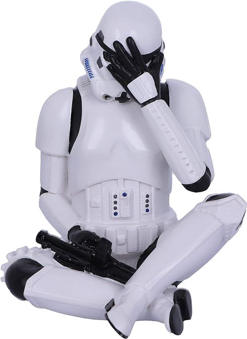Figurine Figure d'art Star Wars Stormtrooper 10 cm Blanc et Noir