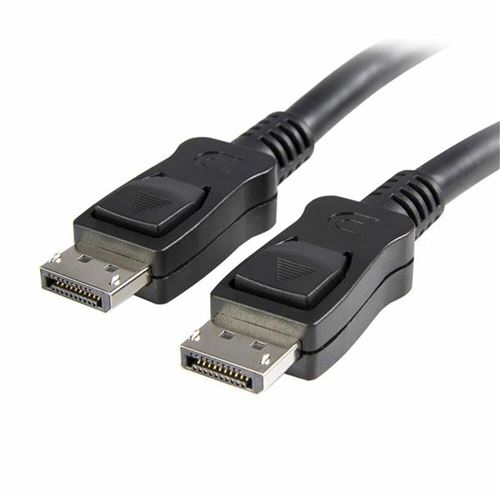 startech câble displayport 1.2 de 0,5 m avec verrouillage - cordon dp vers dp avec support hbr2 - m/m - displayport 4k