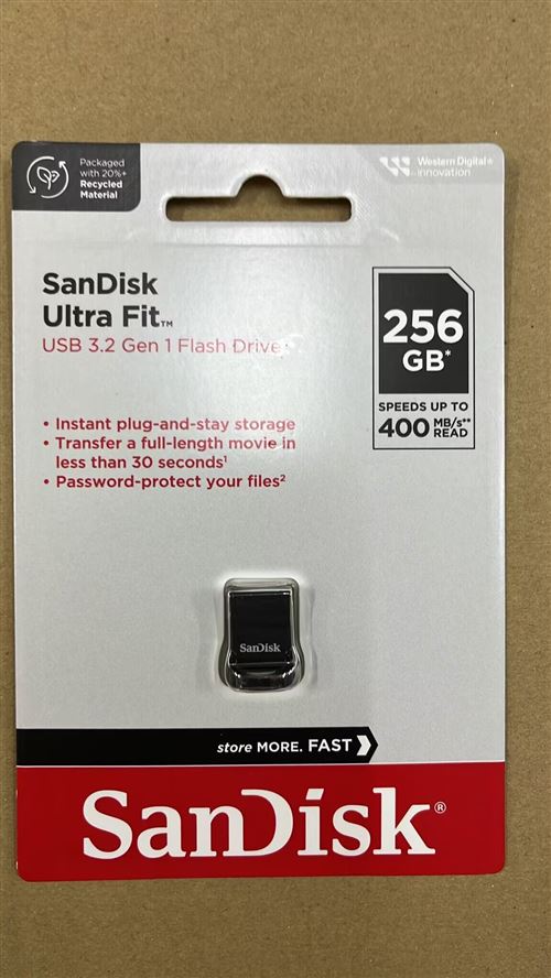 SanDisk 256 Go Ultra Luxe, USB 3.2, Clé USB des vitesses allant