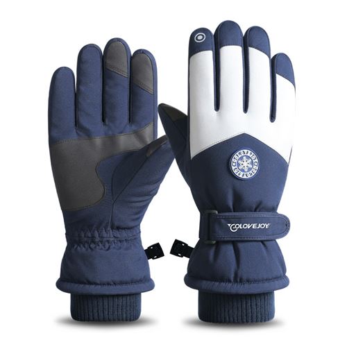 Gants outdoor cycling imperméable antidérapant épaissi bleu