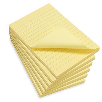 Bloc-notes adhésifs, 76 x 51 mm, lot de 12 blocs, 100 feuilles par bloc, notes autocollantes