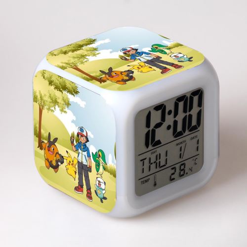 Réveil enfant LED Multifonctionnel Coloré - Pokemon #52