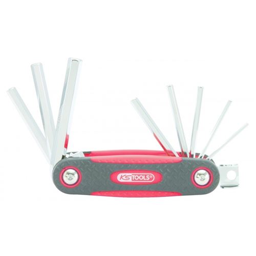 KS Tools 158.3540 6 pans intérieurs Jeu de clés mâles coudées 8 pièces