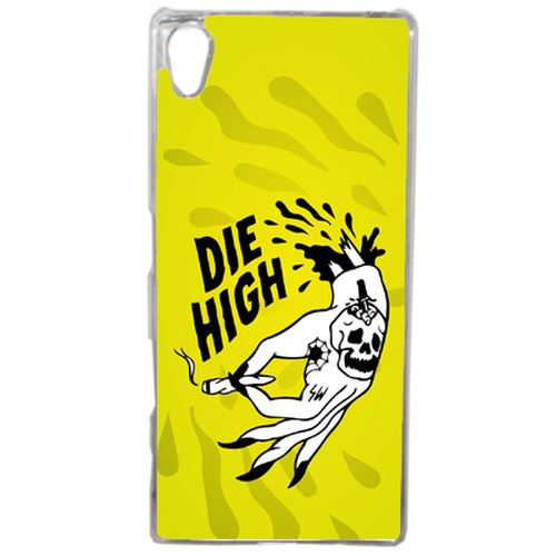 Coque Die High Fond Jaune Compatible Sony Xperia Z5 Transparent