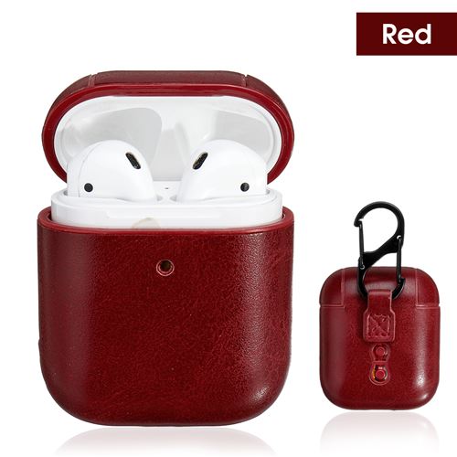 Pour Apple Case Housse de protection en cuir PU Housse Skin Crazy horse pattern rouge