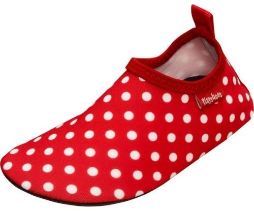 Playshoes chaussures d'eau à pois protection UV rouge