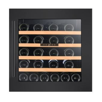 Climadiff CBI44S1B - Cave à vin - intégrable - niche - largeur : 59 cm - profondeur : 56 cm - 88 litres - classe G - noir