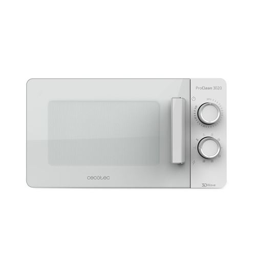Cecotec ProClean 3020 - Four micro-ondes monofonction - pose libre - 20 litres - 700 Watt - blanc