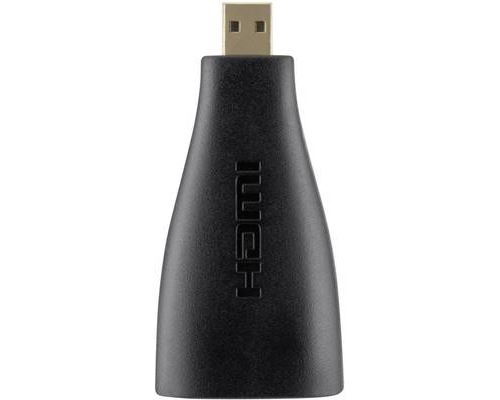 Adaptateur HDMI Belkin F3Y043bt [1x HDMI mâle D Micro - 1x HDMI femelle] noir contacts dorés