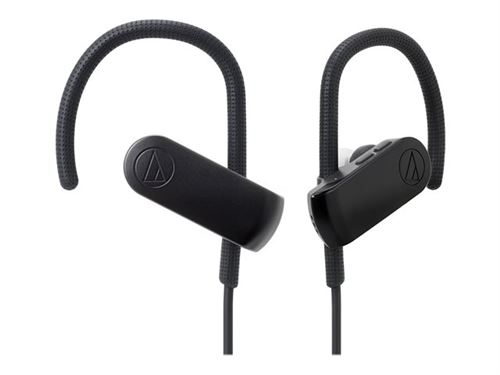 Audio-Technica SonicSport ATH-SPORT50BT - Écouteurs avec micro - intra-auriculaire - montage sur l'oreille - Bluetooth - sans fil - noir
