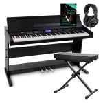 VidaXL VX70039 Piano électronique,piano numérique avec 88 touches et support  - VX70039 - Epto