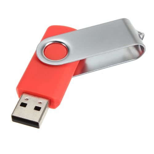 BESTRUNNER 8GO USB Clé 2.0 Mémoire Drive Flash U Disque Lecteur Pliable Rotatif Rouge clair