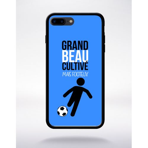 Coque grand beau cultiv mais footeux 12 compatible apple iphone 7 plus bord noir silicone