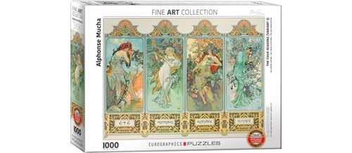Eurographics puzzle Mucha Alfons: Four Seasons - 1000 Teile