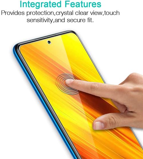Avizar Vitre pour Xiaomi Poco X3 et X3 Pro Protection Écran 9H Antichoc  Anti-traces Transparent - Protection écran - LDLC